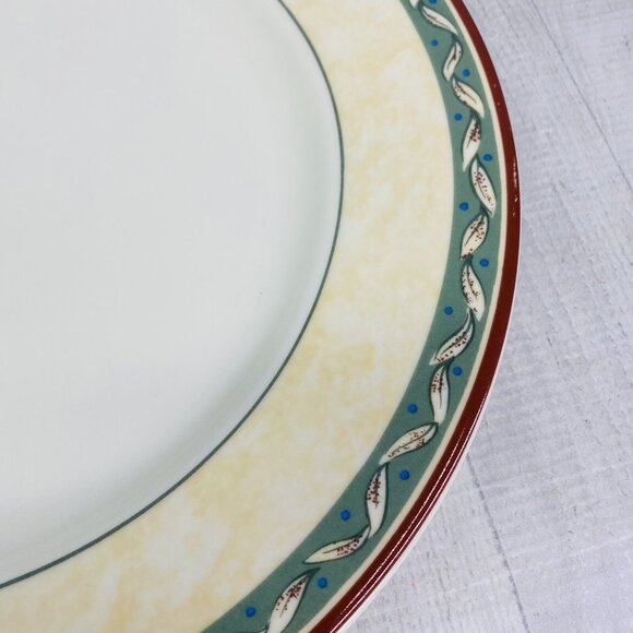 PTS international Interiors PROVENCE Fruit Leaves Porcelain Chop Plate Platter - Picture 9 of 13